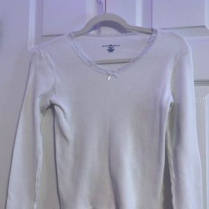 brandy Melville lace trim Sonia top